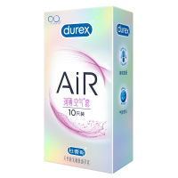 杜蕾斯(Durex) 避孕套 AiR润薄空气套10只装 润滑超薄款安全套套 男用成人情趣计生用品byt