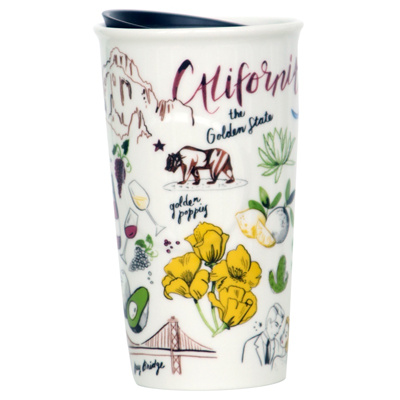 [黑色鳞光]星巴克(Starbucks)黑色鳞光朋克风亮片水杯709ml 星巴克杯子 杯具 美国进口