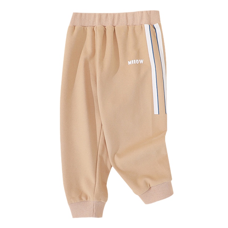 猫人[潮童侧条纹卫裤]21年秋季新品男童女童裤子儿童长裤儿童卫裤