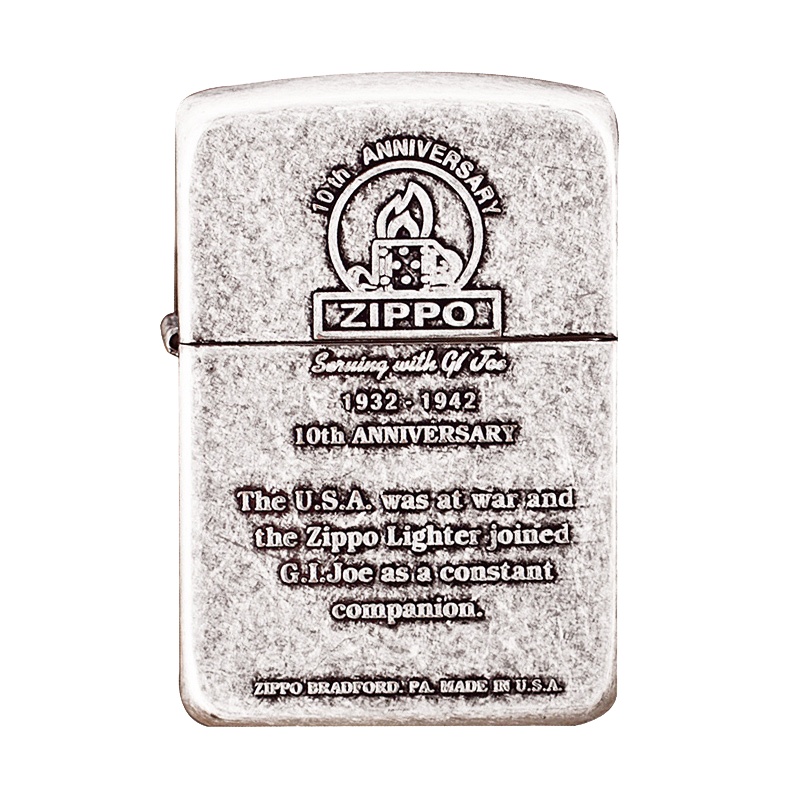 美国ZIPPO打火机 芝宝 古银1941复刻 10周年纪念ZBT-1-61B正版