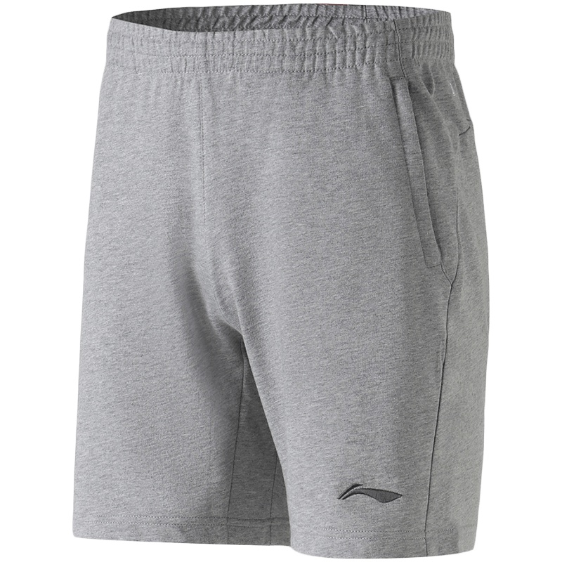【自营】李宁男服运动短裤夏季5分裤舒适棉质休闲运动服AKSK119-7