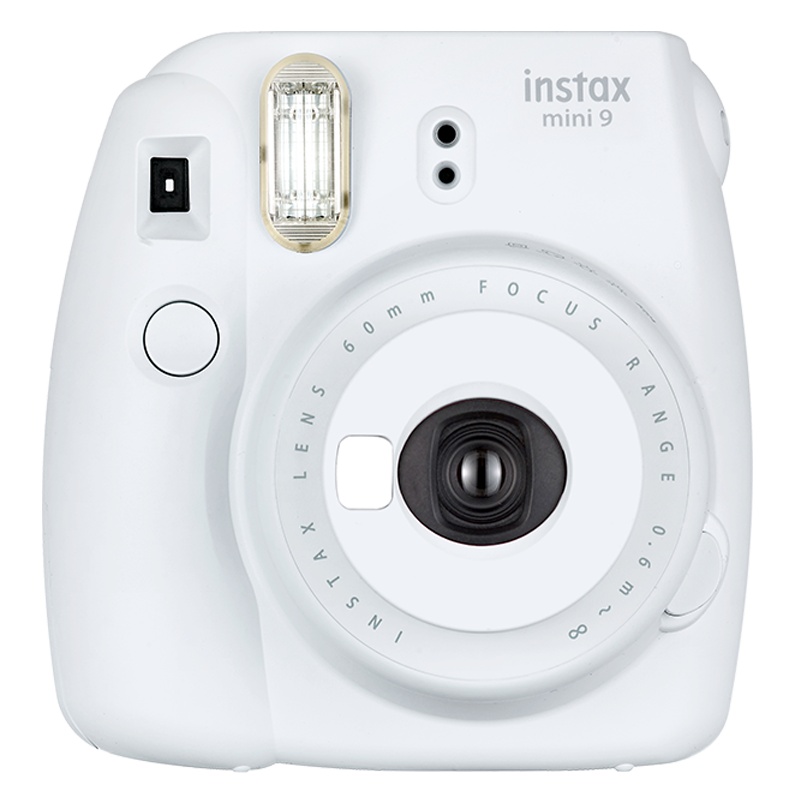富士(FUJIFILM)INSTAX 拍立得 相机 一次成像胶片相机mini9 烟灰白 套餐四(含礼盒+相纸)