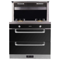 德兆A3B3家用集成灶烤箱消毒柜油烟机天燃气双灶蒸烤一体机环保灶