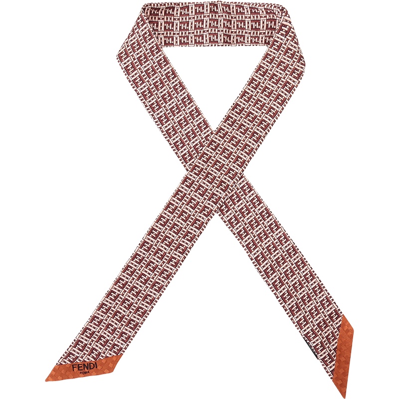 FENDI 女士 桑蚕丝装饰带 小领巾丝巾 FXT011 ADRB