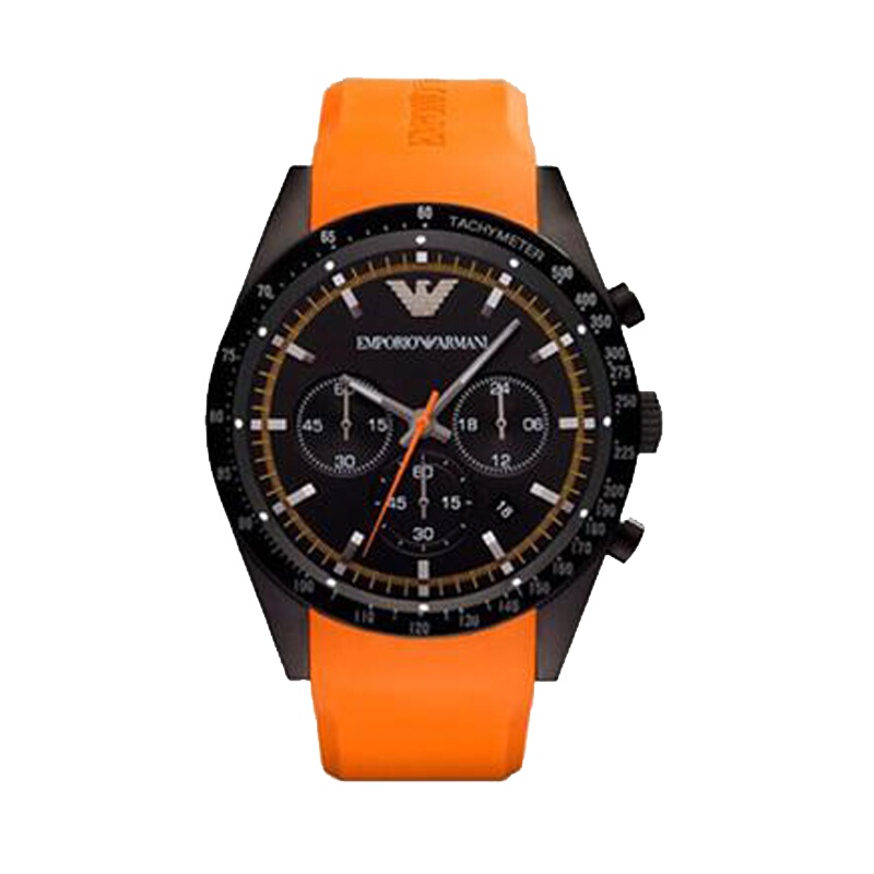 阿玛尼（ARMANI）男士手表商务休闲三眼石英时尚计时男表 AR5987