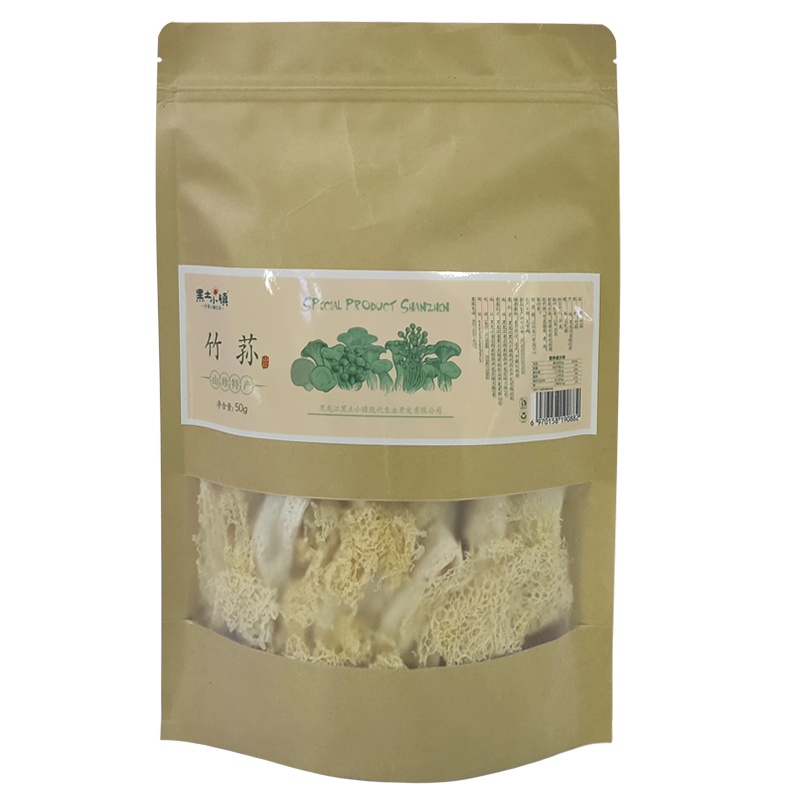 黑土小镇竹荪50g竹荪菌干货竹笙长裙竹荪菌袋装山珍干货食用菌