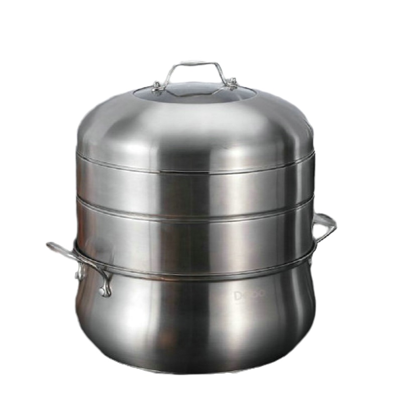 德铂(Debo)克里斯蒸锅 DEP-95不锈钢三层复合底 304不锈钢蒸锅 单个装