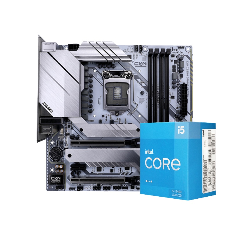 七彩虹 BATTLE-AX B560M-HD DELUXE V20 主板+英特尔i5-11400 CPU主板套装