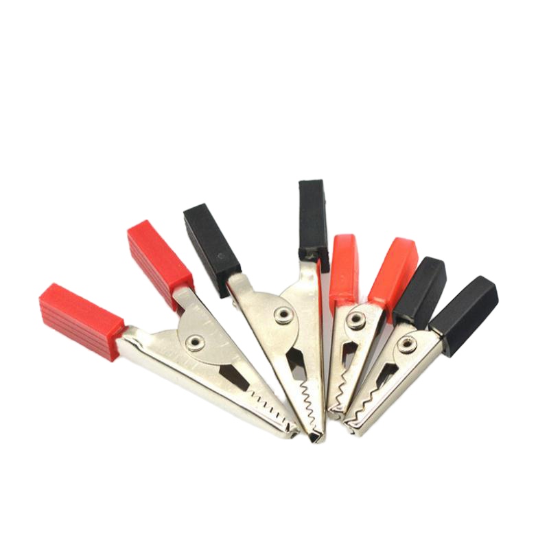 鳄鱼夹电工夹 大号红+黑(各5个)