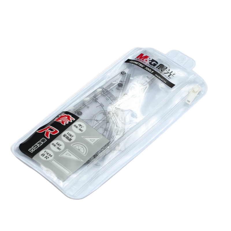 晨光文具三角板套尺 HARL0133四件套装尺学生绘图制图工具 1件