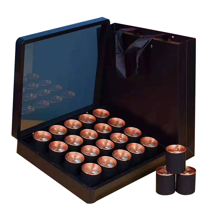 酥田小罐包装茶叶礼盒装20罐 两种红茶(金骏眉+祁门红茶)两种绿茶(铁观音+黄山毛峰)