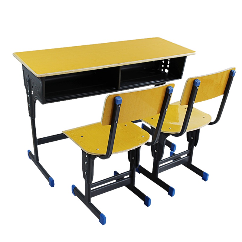 [红心家居]双人学习桌椅课桌椅培训桌椅可升降简约学习书桌