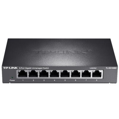 普联(TP-LINK) TL-SG1008D 8口千兆交换机 企业级交换器 监控网络网线分线器 分流器 金属机身