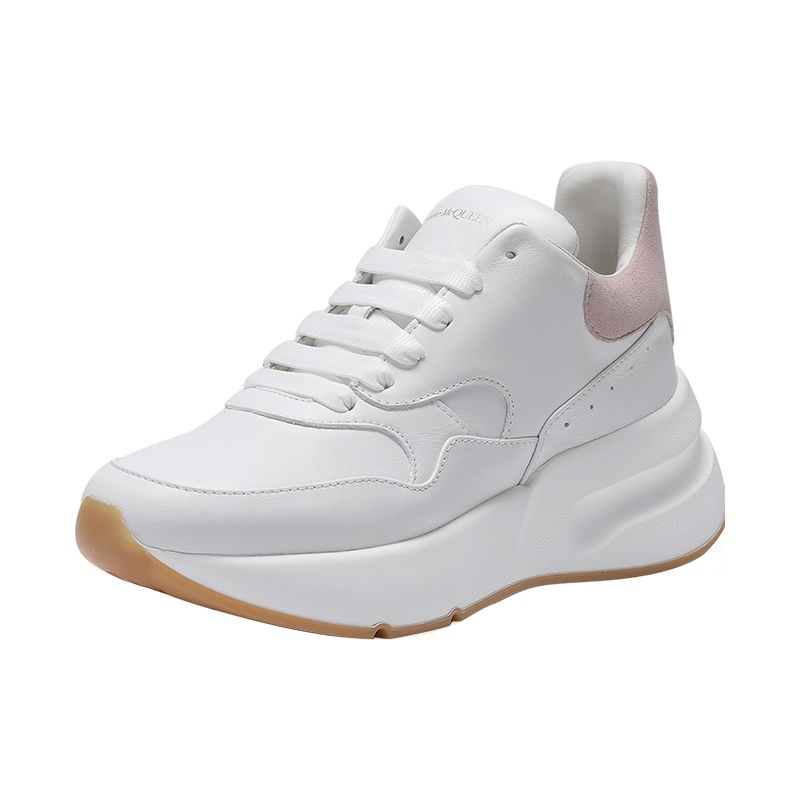 ALEXANDER MCQUEEN 亚历山大·麦昆 女士牛皮小白鞋运动鞋