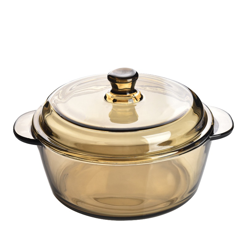 青苹果法式玻璃餐具汤碗 泡面碗 餐盘沙拉碗 水果碗1L汤面碗 方便面玻璃碗