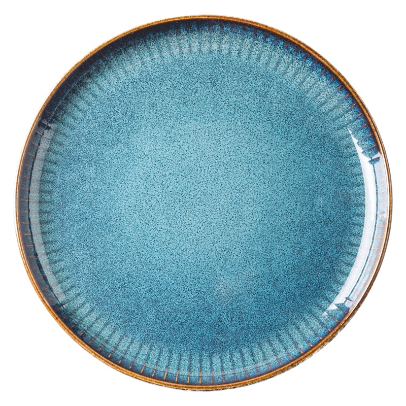 亿嘉IJARL 北欧牛排盘西餐盘菜创意盘子大号家用可微波加热用餐瓷盘意面餐盘意境菜星光8.5英寸平盘2只装