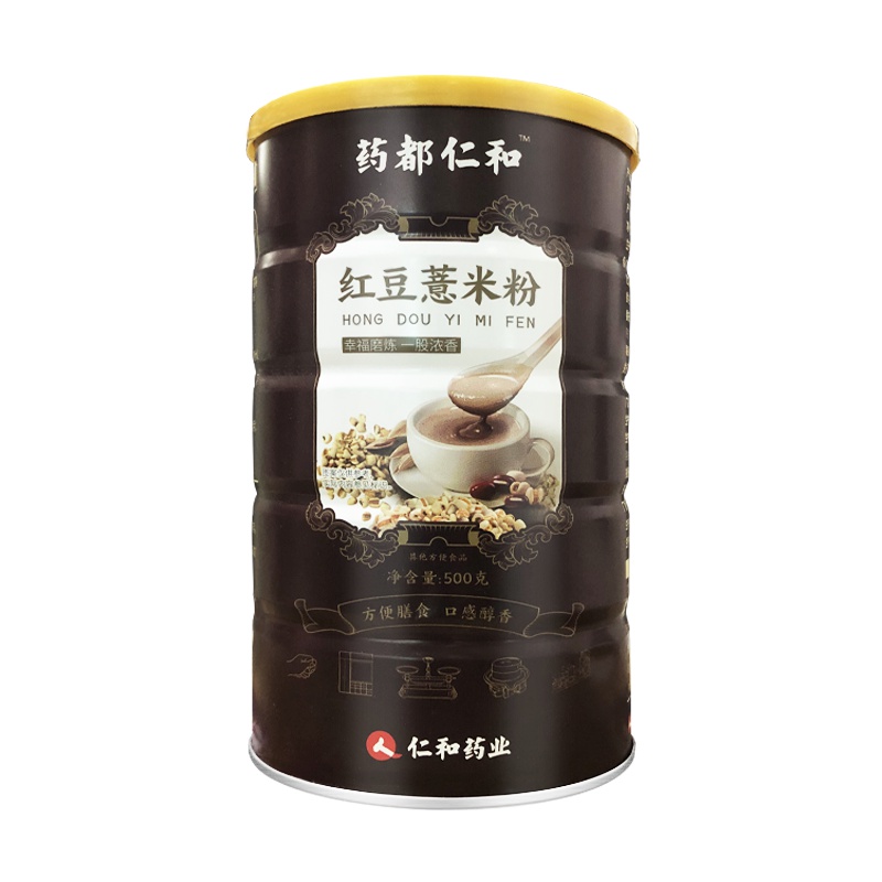 仁和红豆薏米粉薏仁粉营养代餐粉粥五谷杂粮即食女士早餐速食懒人食品药都 三罐/1500g 三罐装