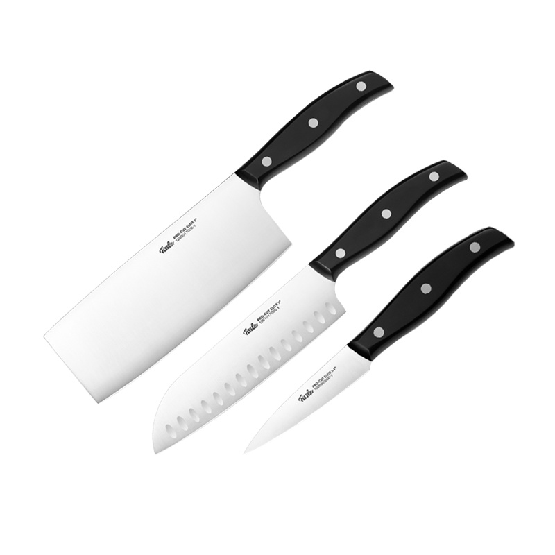 菲仕乐(fissler)刀具套组 EM-FS-KN0003 精致系列不锈钢三件套中式刀日式菜刀水果刀 刀具套装