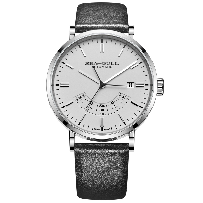 海鸥表(SEAGULL)男士 自动机械表 简约商务皮带男款腕表商务男表819.12.6047