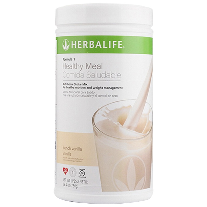 免邮-美国康宝莱(herbalife)奶昔减肥代餐粉750g/罐装 美版非港版 膳食营养补充剂饱腹减重香草味预售1周后发