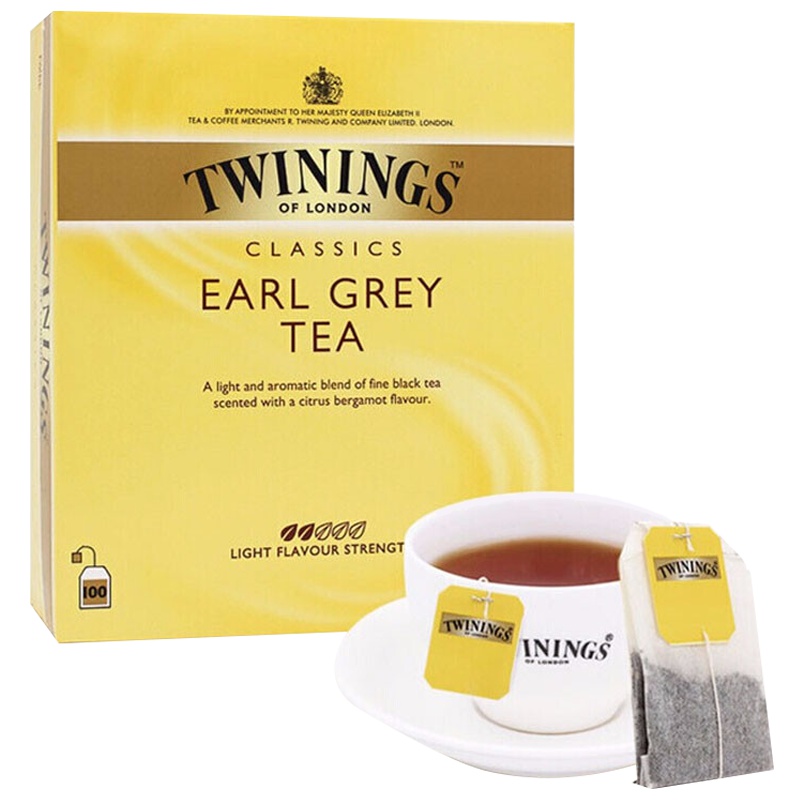 TWININGS 川宁红茶包 川宁进口英式豪门伯爵红茶 盒装 200g/盒