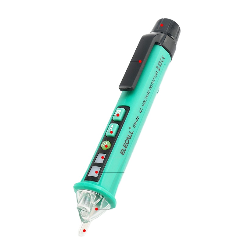 伊莱科智能非接触电压探测笔 测电笔 EM-6S声光报警@