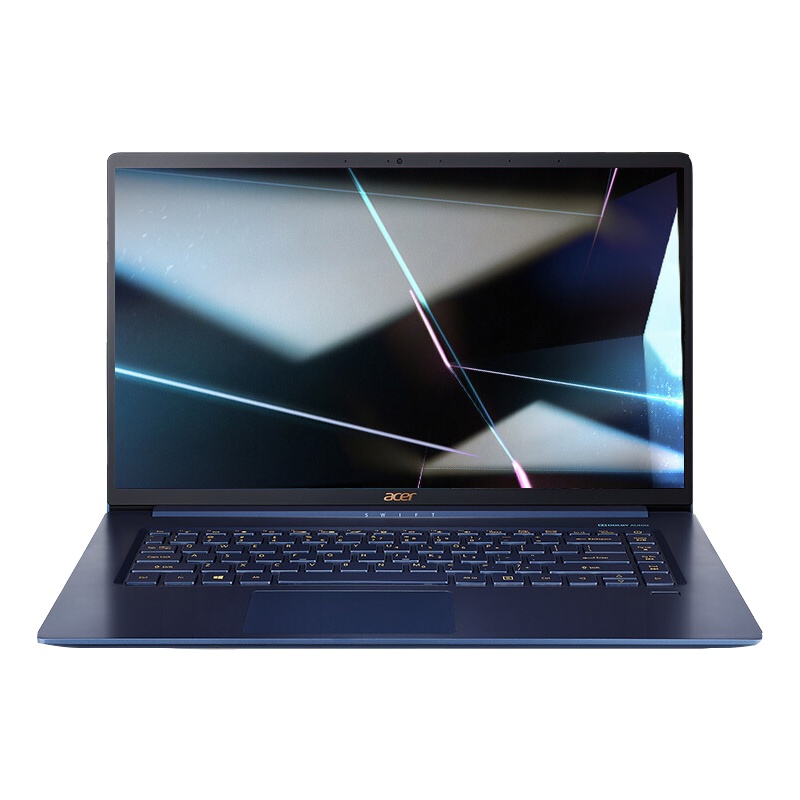 宏碁(Acer)蜂鸟Swift5 SF515 15.6英寸触控广色域全金属超极本超轻薄笔记本电脑(i5-8265U 8G 512G PCIe 触控屏)蓝色 定制