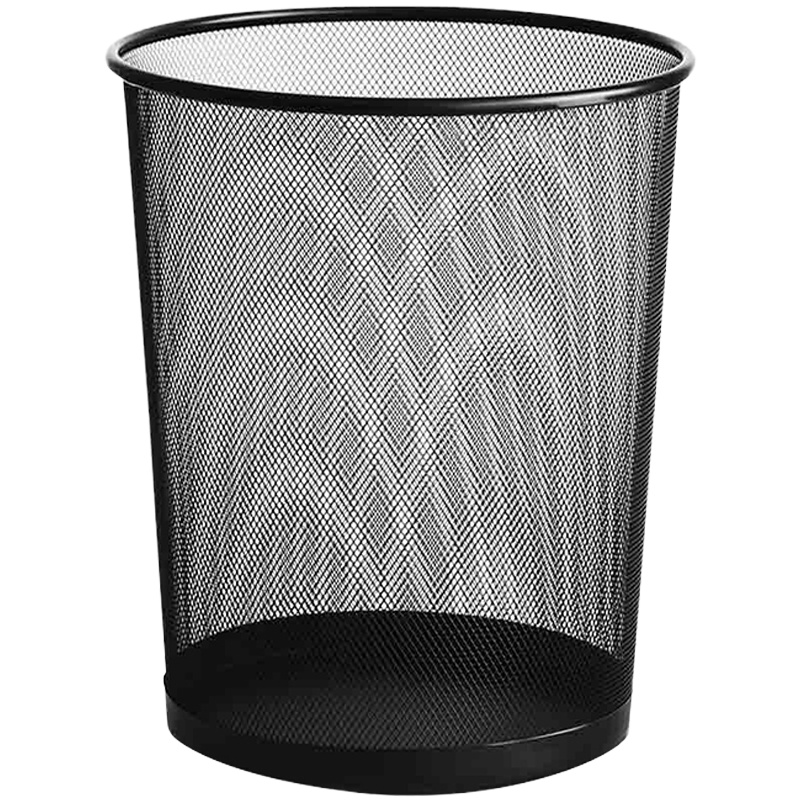 创世人 办公家具稳固金属丝网垃圾篓办公室居家纸篓清洁桶垃圾桶