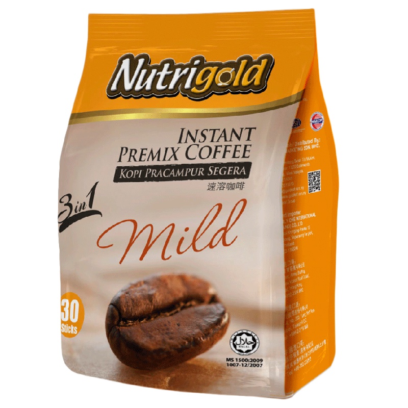 [马来西亚]原装进口诺思乐三合一速溶咖清香型20g*30包