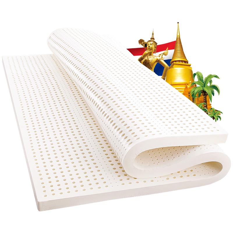 [买床垫送乳胶枕]PARATEX泰国乳胶床垫1.8m床双人家用懒人榻榻米床垫1.5米2.0米