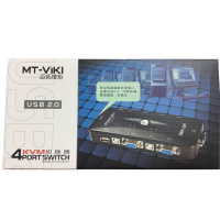 迈拓MT-VIKI 4PORT USB2.0 KVM切换器401UK-4口
