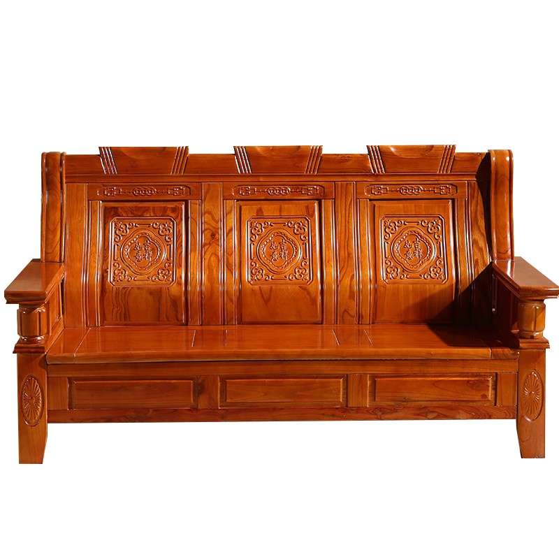 榭邦 办公家具 优质沙发 三人沙发 016 胡桃色