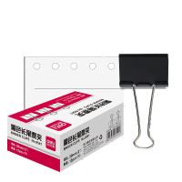 得力（deli） 9541 1#黑色长尾夹/长尾票夹50/51mm 12只/盒