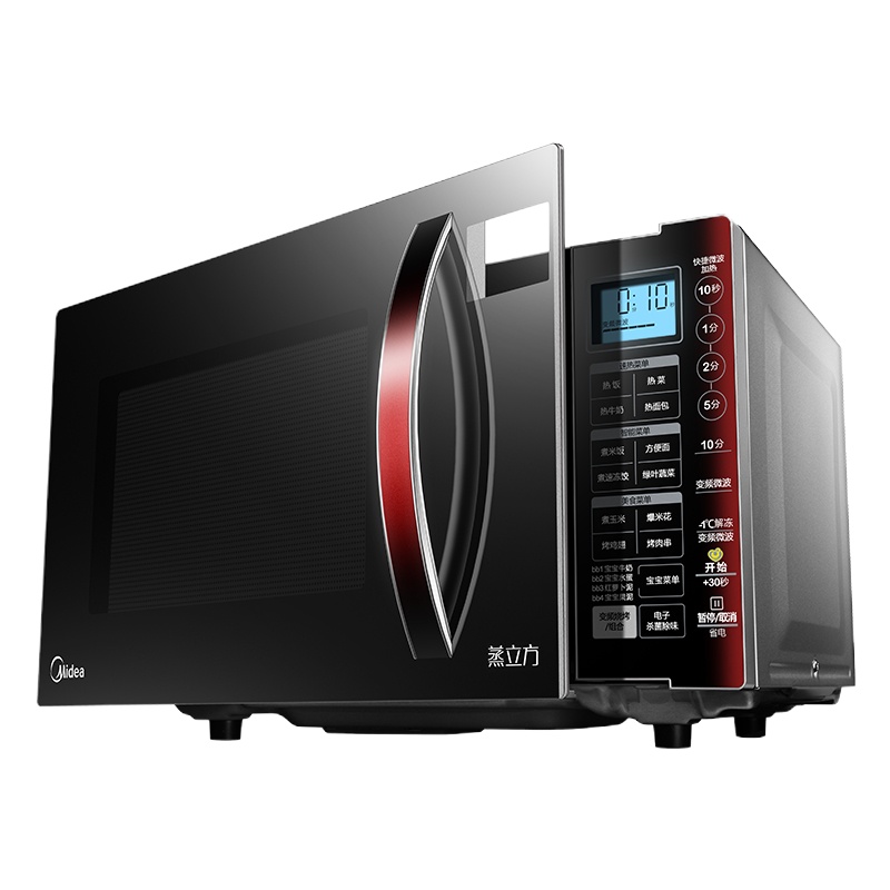 EV923MF7-NRH美的微波炉蒸烤箱一体家用智能变频蒸立方平板式光波