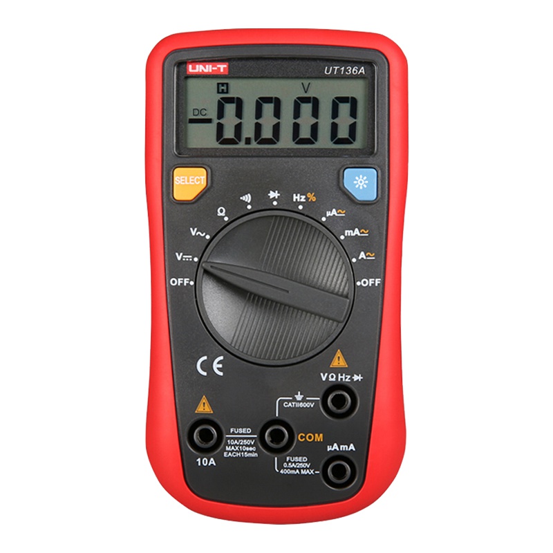 优利德(UNI-T) 掌上型自动量程数字万用表 数显万能表 UT136A