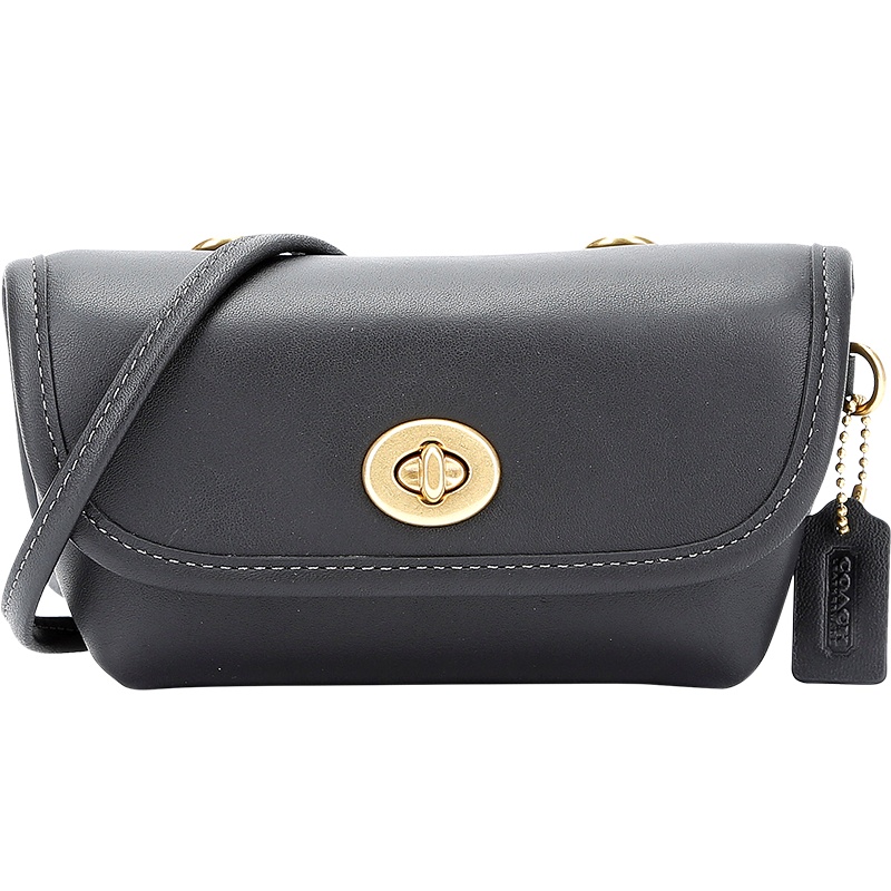 蔻驰 COACH 奢侈品 女士专柜款Originals系列皮质单肩斜挎包腰包 315 B4/BK 欧美时尚