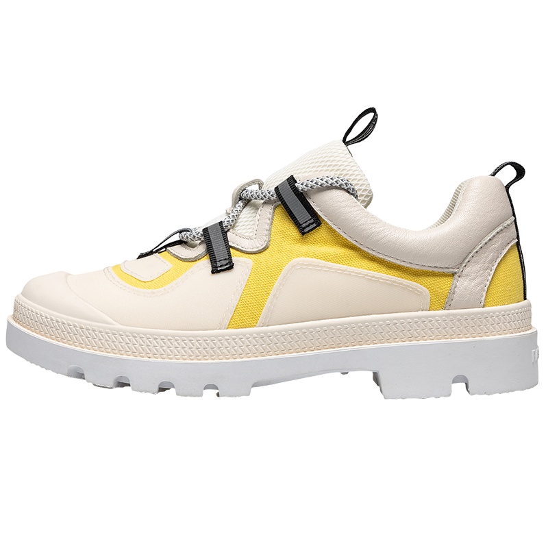 马克华菲2019女休闲鞋秋款女士休闲鞋网面透气女鞋粗跟鞋子拼色特色女鞋