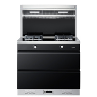 百野(Baiye)集成灶 一体消毒柜自动清洗家用环保无阻碍进风口烟机燃气灶消毒 天然气 90-w20