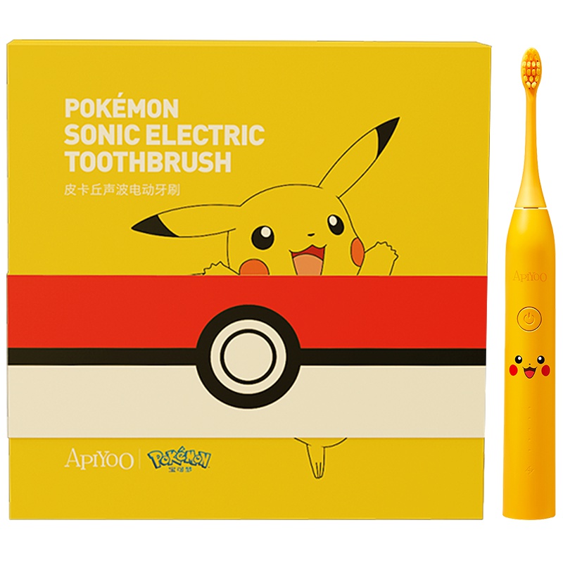 荷兰艾优APIYOO官方旗舰店 成人声波电动牙刷 宝可梦防水充电式 成人款 男女