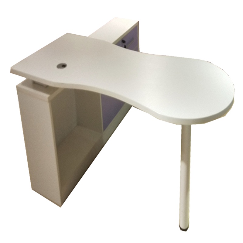 卡里鳄转角书桌弧形电脑桌长度1米6*宽度80cm办公写字桌KLE—HXZ2421台式书柜拐角简约书桌办公书写台