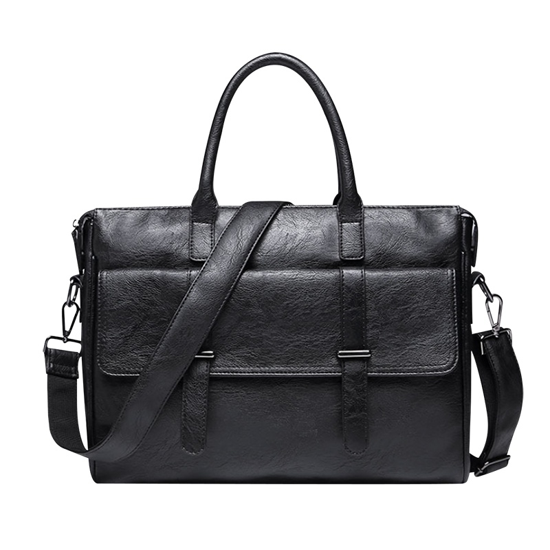 【顺丰配送】男包男士包包手提包公文包文件包电脑包男商务办公包休闲包NB191121-1H黑色