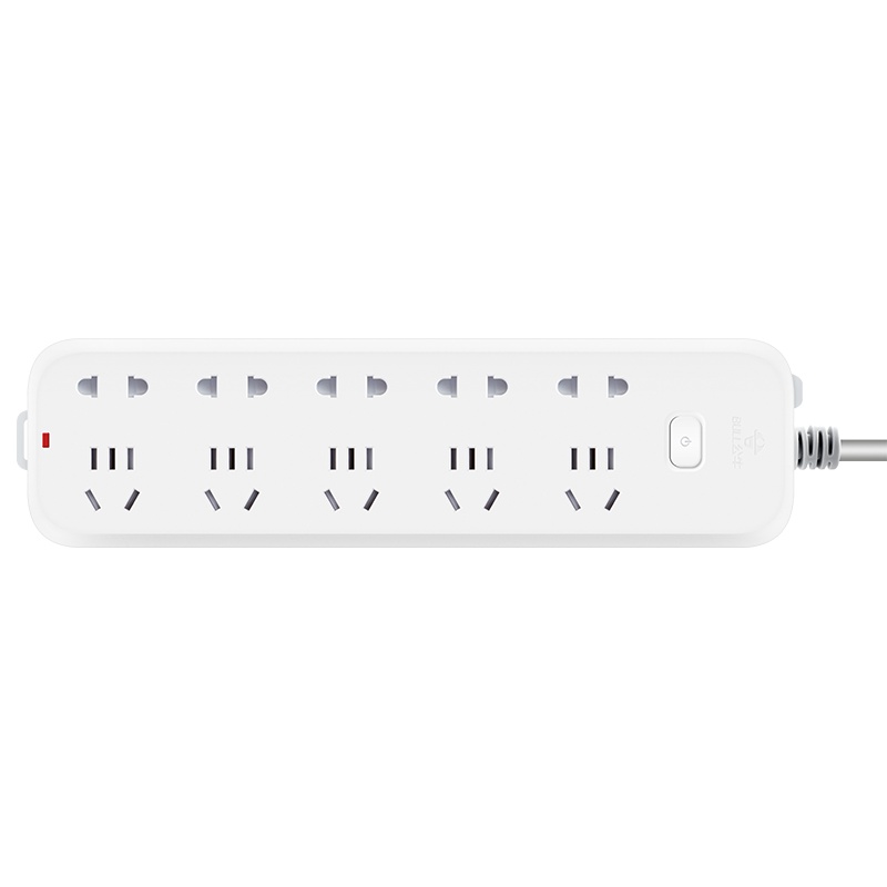 公牛(bull)B5550全长1.8米十插位总控开关家用插位拖接线板电插板带线学生宿舍床头超短线插线板