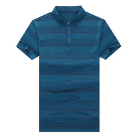 恒源祥男士T恤2021夏季新款短袖T恤男商务休闲中年翻领透气上衣