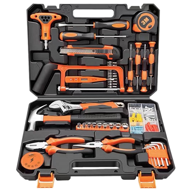 公用多功能五金工具箱手动工具组套 电工木工电讯钟表维修套装