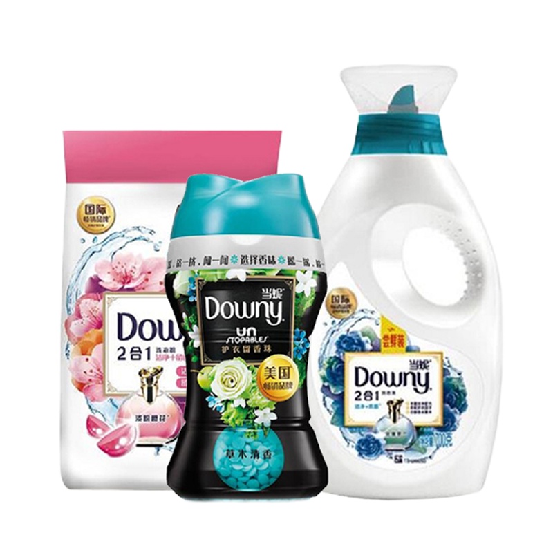 当妮(Downy) 定制洗漱套装七 含护衣留香珠150g 洗衣液700g 洗衣粉1.5kg 单套价格
