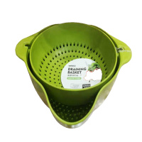 名创优品(miniso)塑料双层 洗菜篮 洗菜漏水篮子厨房沥水篮洗菜盆滤水篮水果篮居家送爱人礼品其它