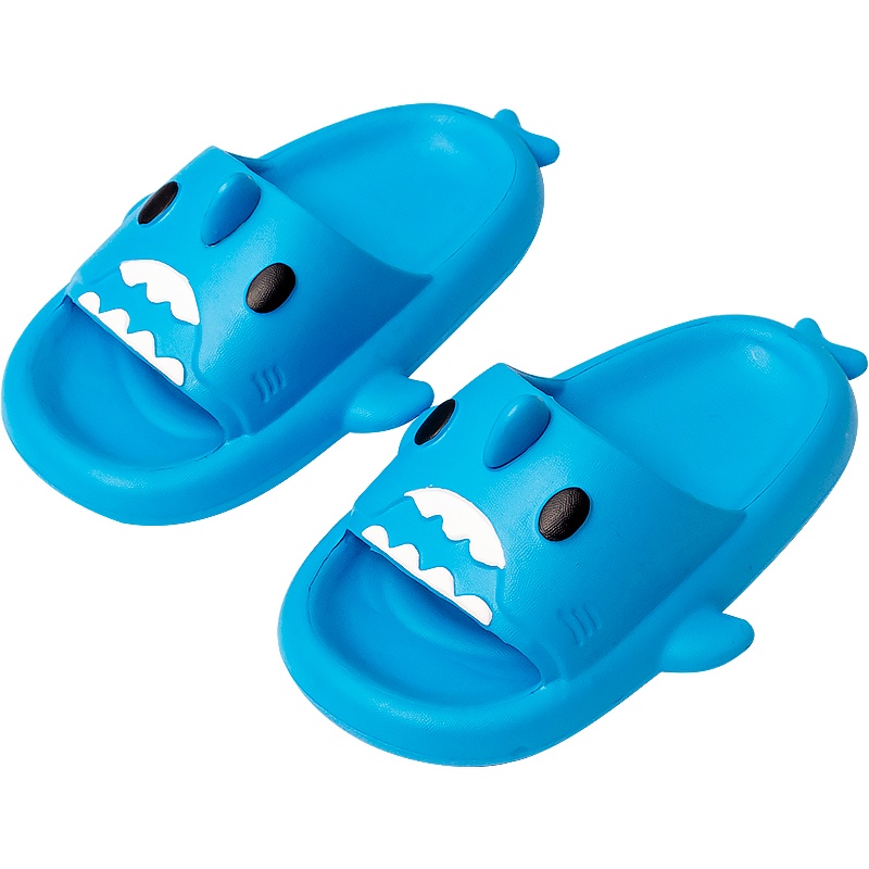 幸福玛丽/CheerfulMar鲨鱼拖鞋儿童夏季防滑女童凉拖鞋软底小孩家用可爱男童宝宝室内鞋