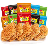 [校园]欧贝拉掌心脆混合味40包箱干脆面掌心脆整箱装火鸡干吃面点心面好吃不贵的小时候怀旧零食品