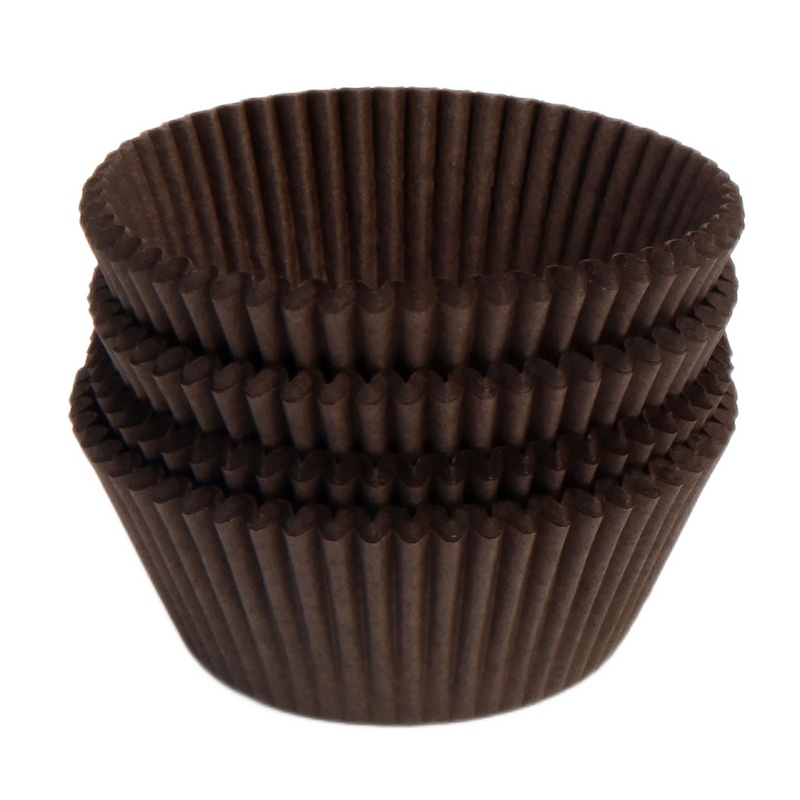 学厨 CHEF MADE 马芬杯蛋糕纸托 烘焙工具 1号褐色烘焙纸杯100个装厨房工具 WK9285
