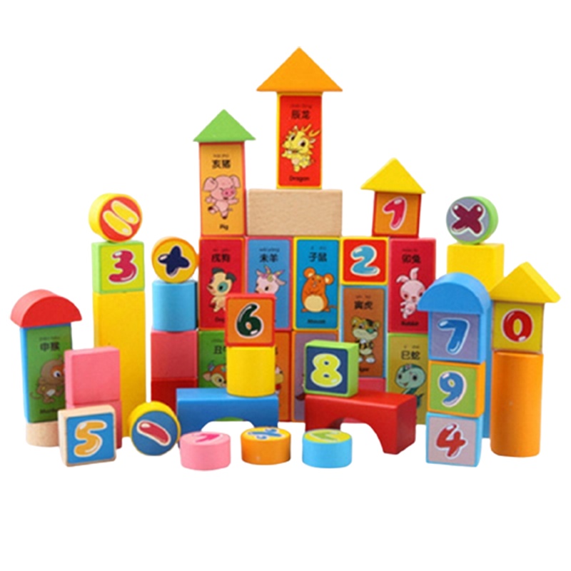 幼儿童积木玩具智扣女孩男孩宝宝1-2岁3-6多功能木头桌拼装